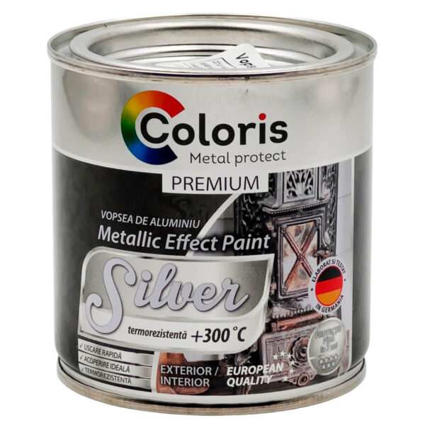 vopsea termorezistentă coloris premium aluminiu 0.25 l
